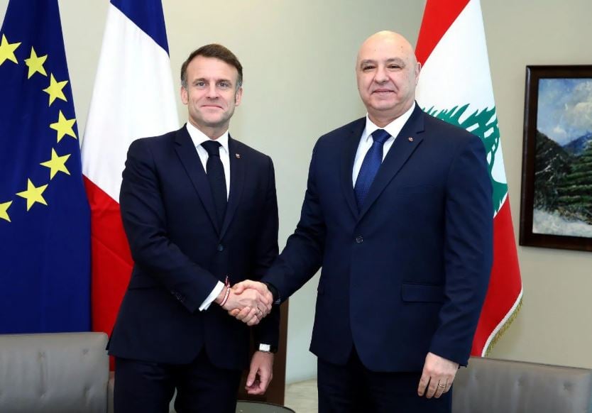 الرئيس الفرنسي يرسل رسالة للرئيس عون..ما هو مضمونها