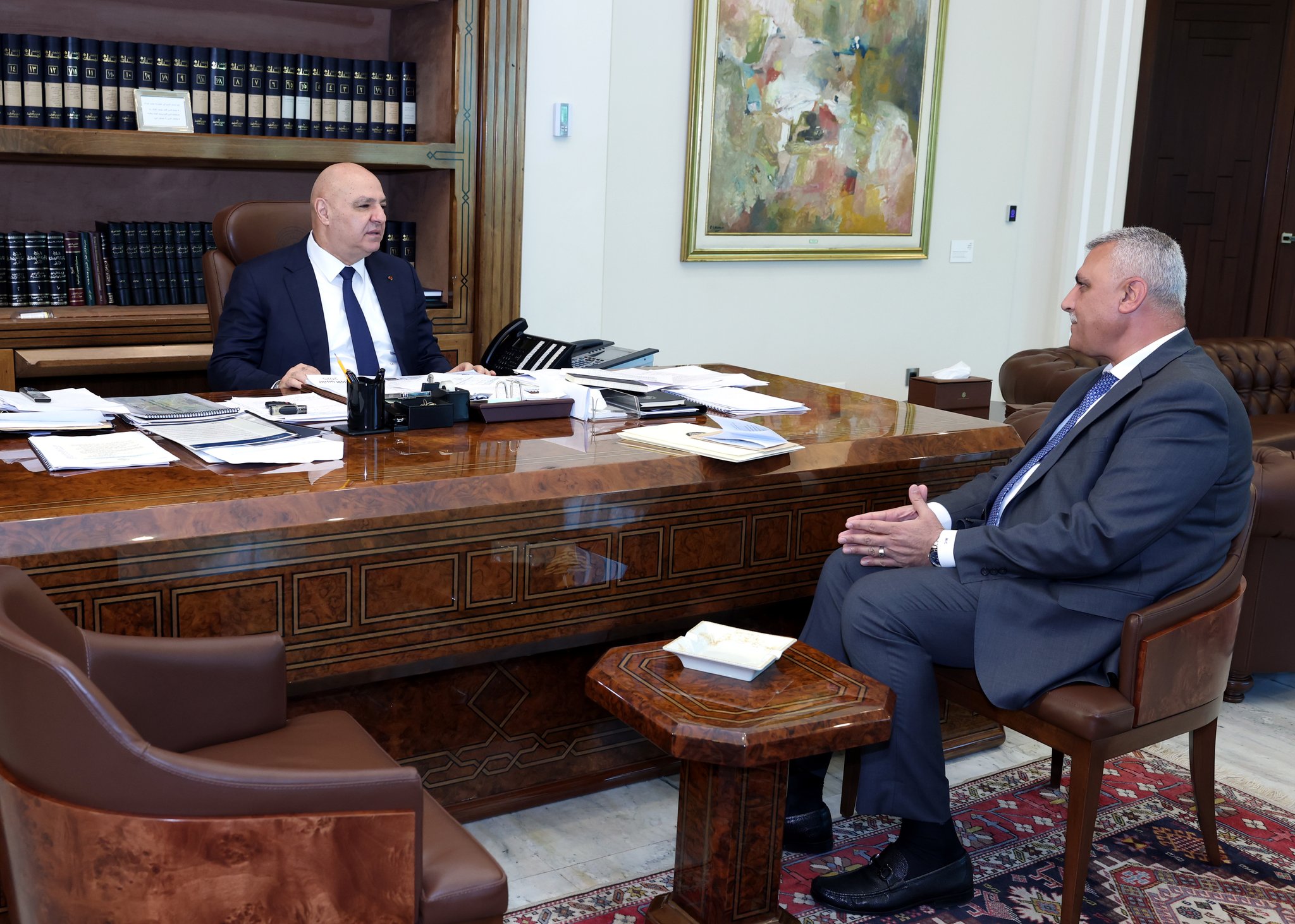 رئيس الجمهورية اللبنانية يلتقي المدير العام للأمن العام