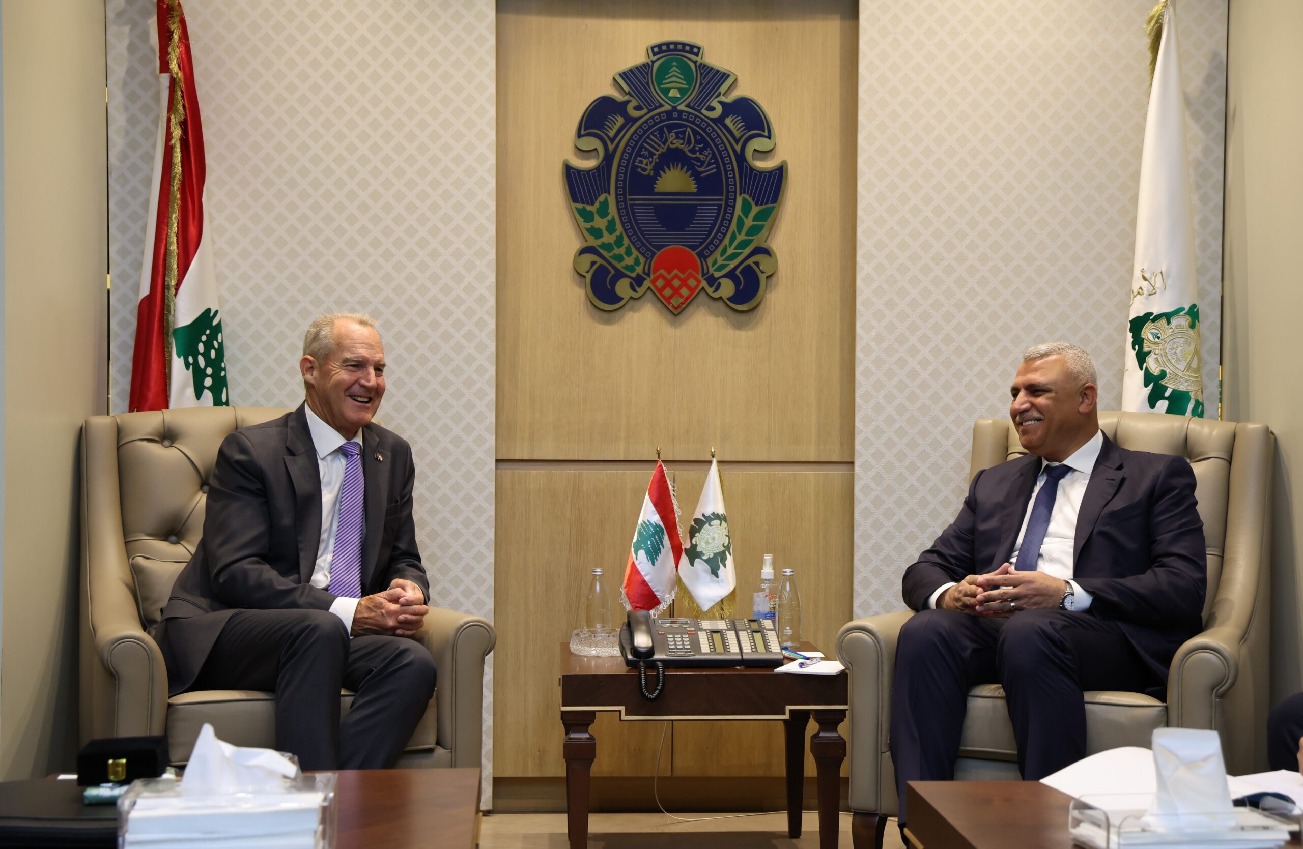 ‏المدير العام للأمن العام اللواء شقير يستقبل السفير الأسترالي