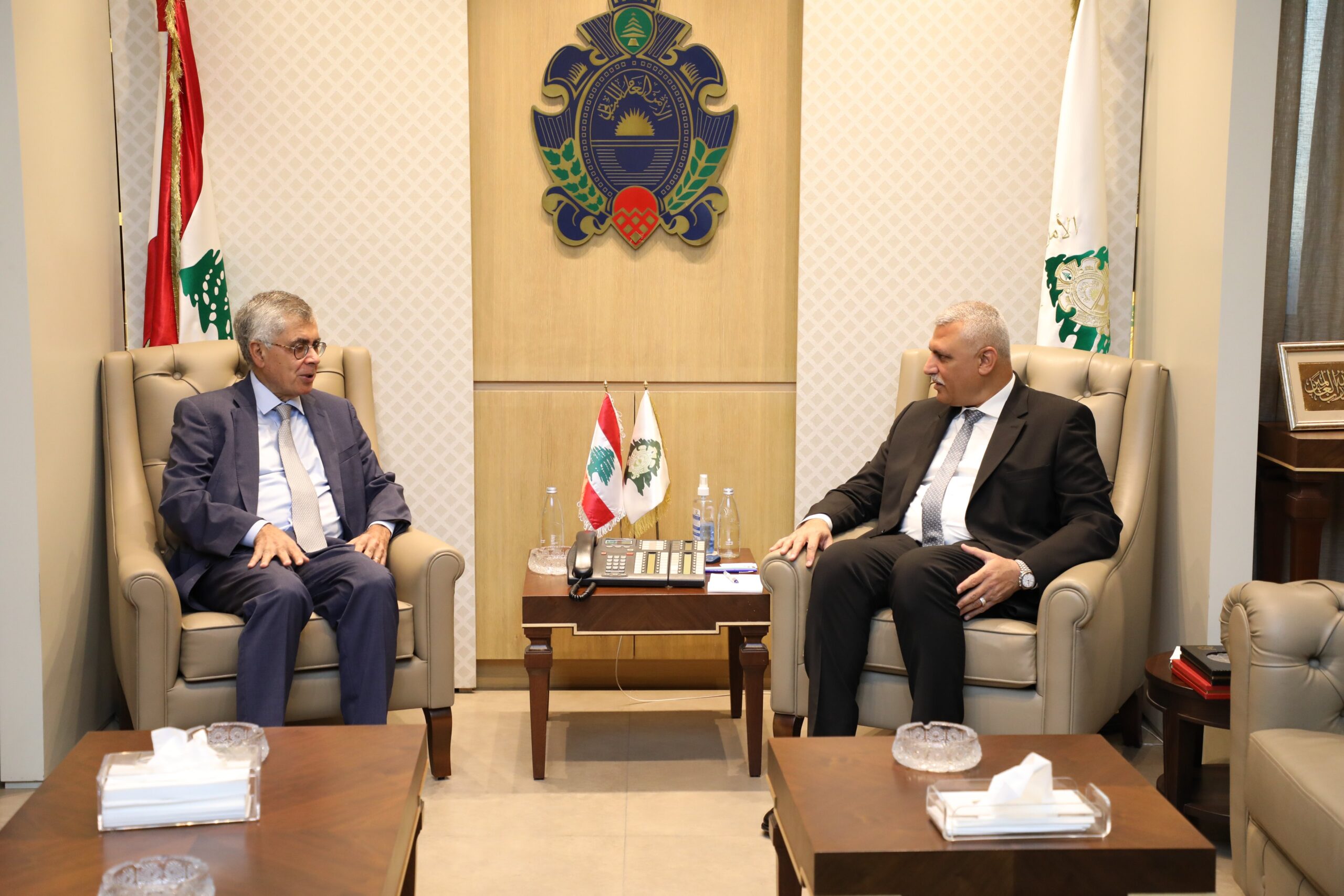 اللواء شقير يستقبل السفير البرازيلي