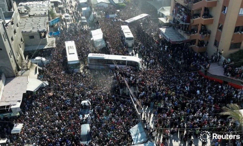 غزة العزة تستقبل أسراها الأبطال