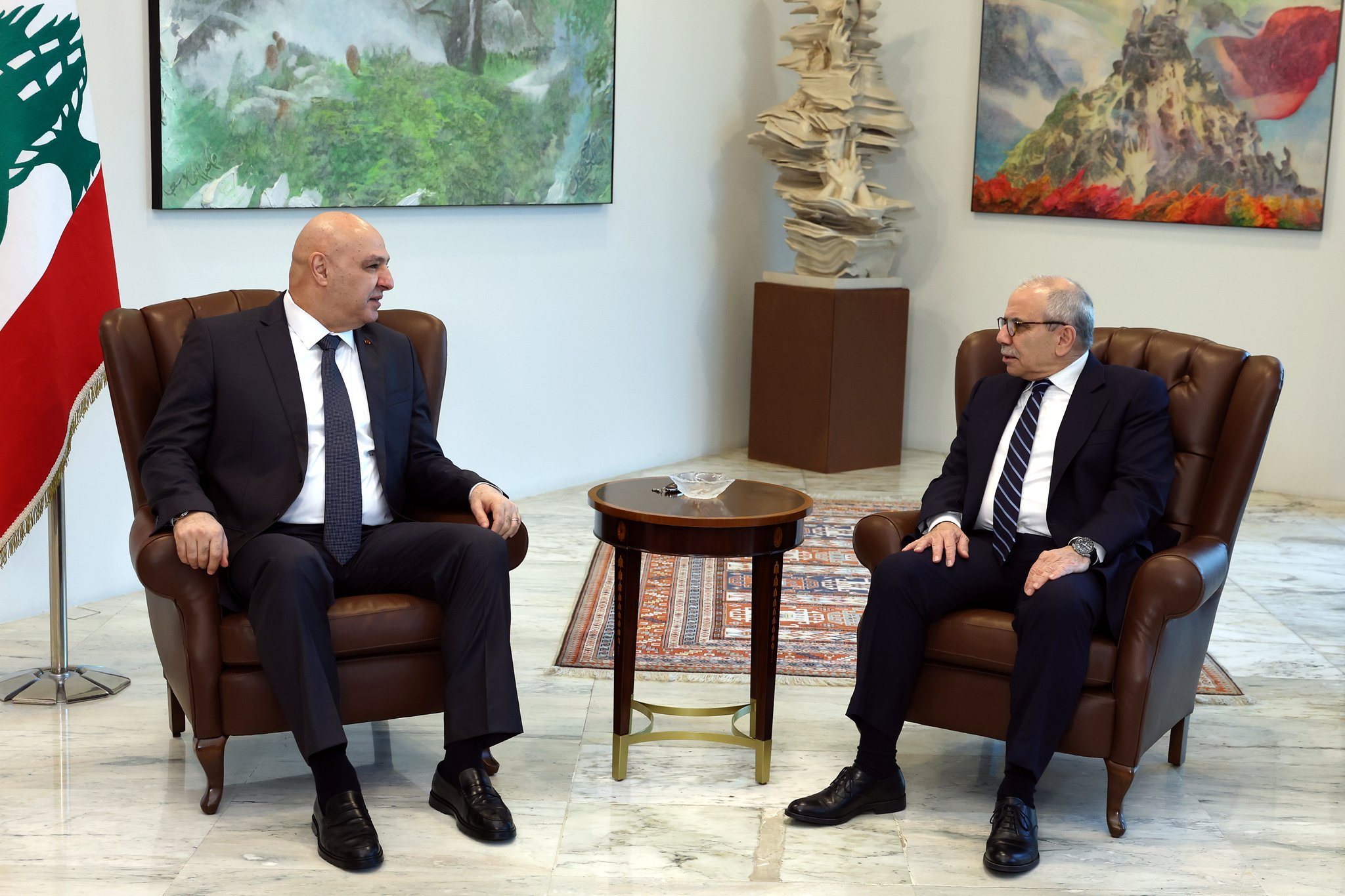 اجتماع عون وسلام لمناقشة وضع جنوب لبنان