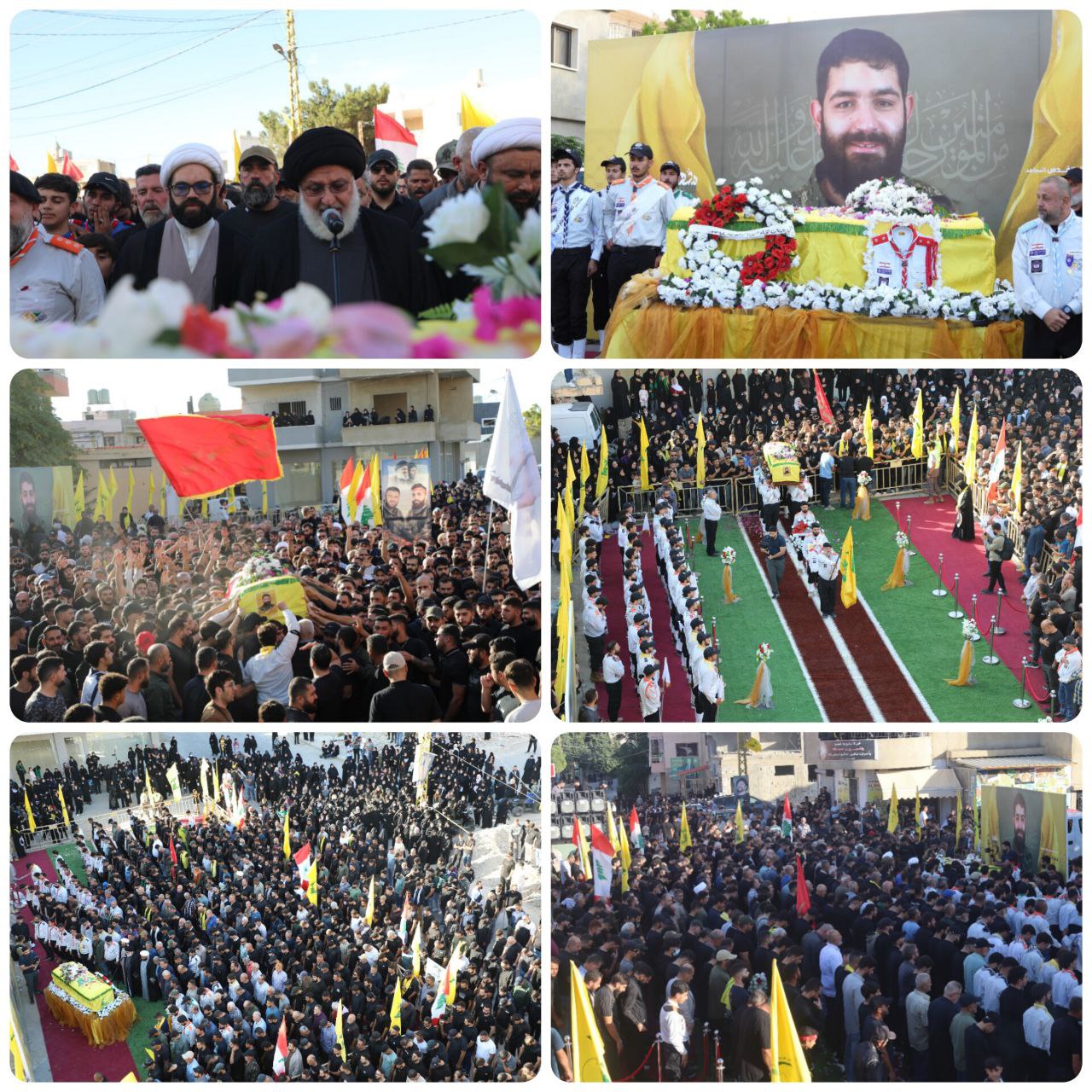 حزب الله وجماهير المقاومة يشيّعون الشّهيد” محمد عربية