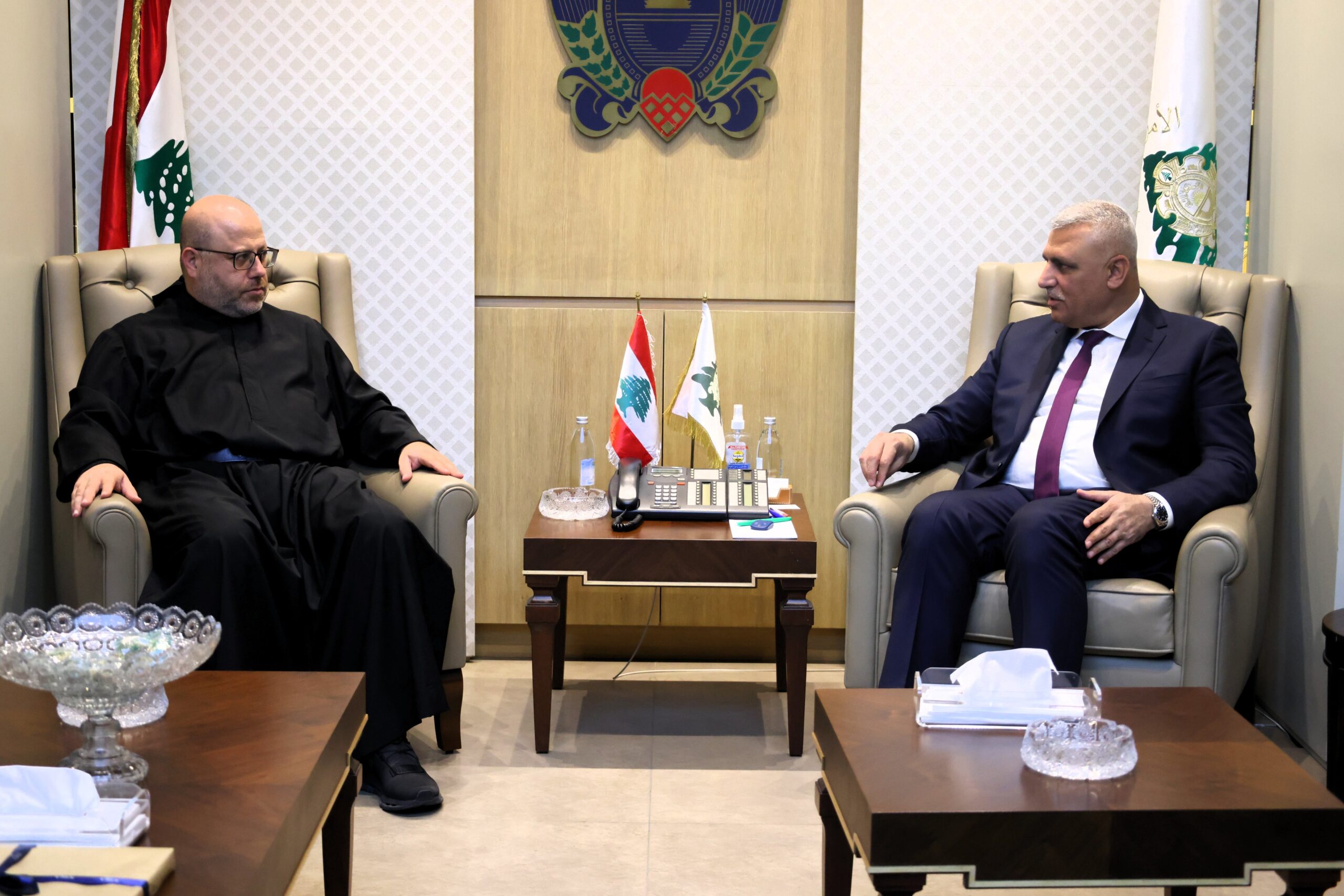 ‏اللواء شقير يستقبل رئيس جامعة الكسليك البروفسور مكرزل