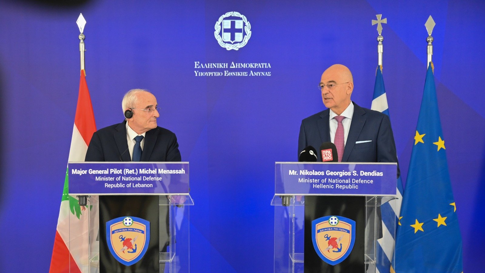 وزير الدفاع الوطني في زيارة الى اليونان