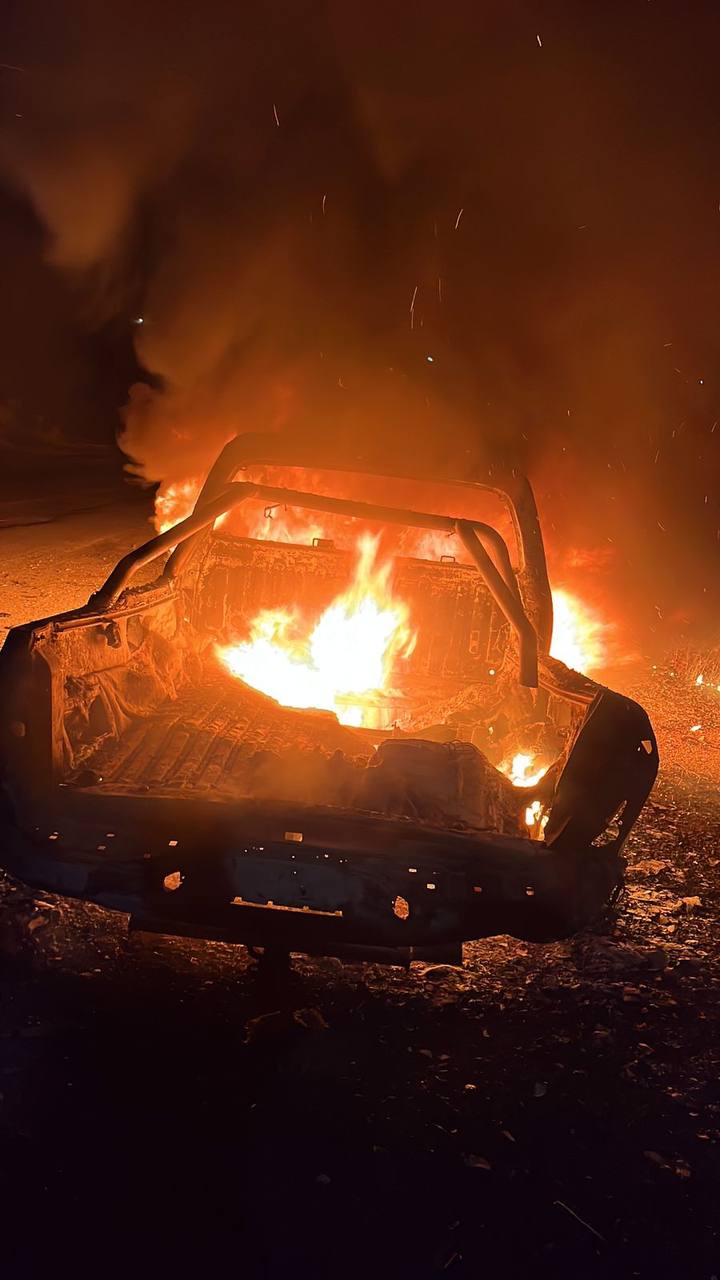 احتراق “بيك آب” في الخيام وليس استهداف