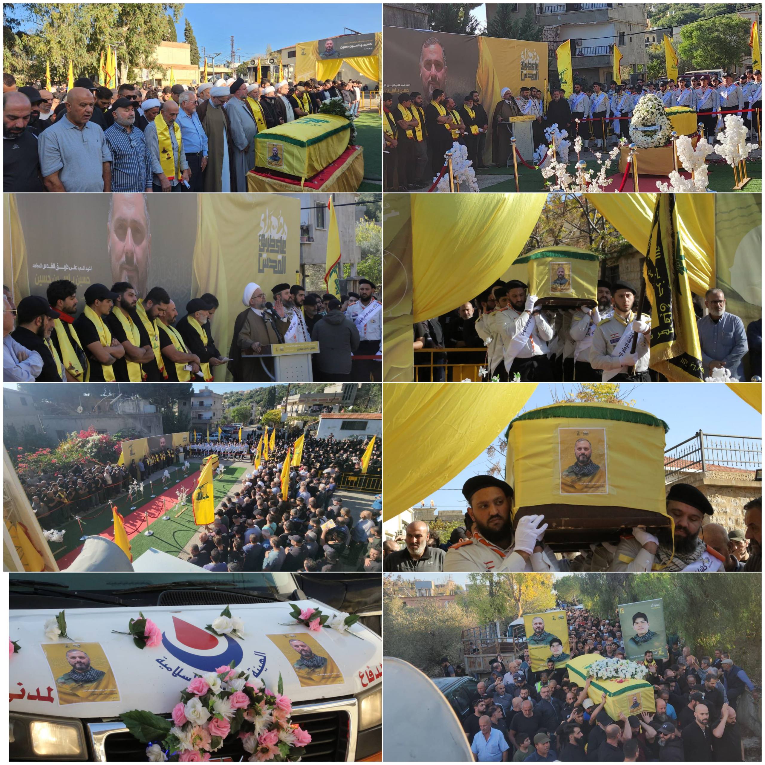 حزب الله وجماهير المقاومة يشيّعون الشهيد المجاهد حسين ياسين حسين في السطانية