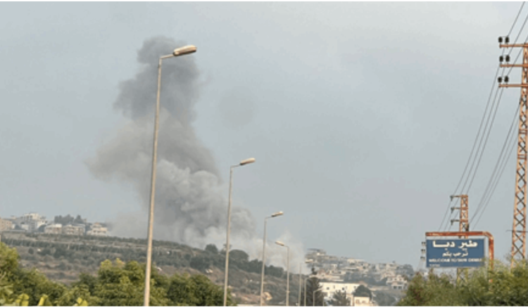 العدو يستهدف مبنى في طير دبا