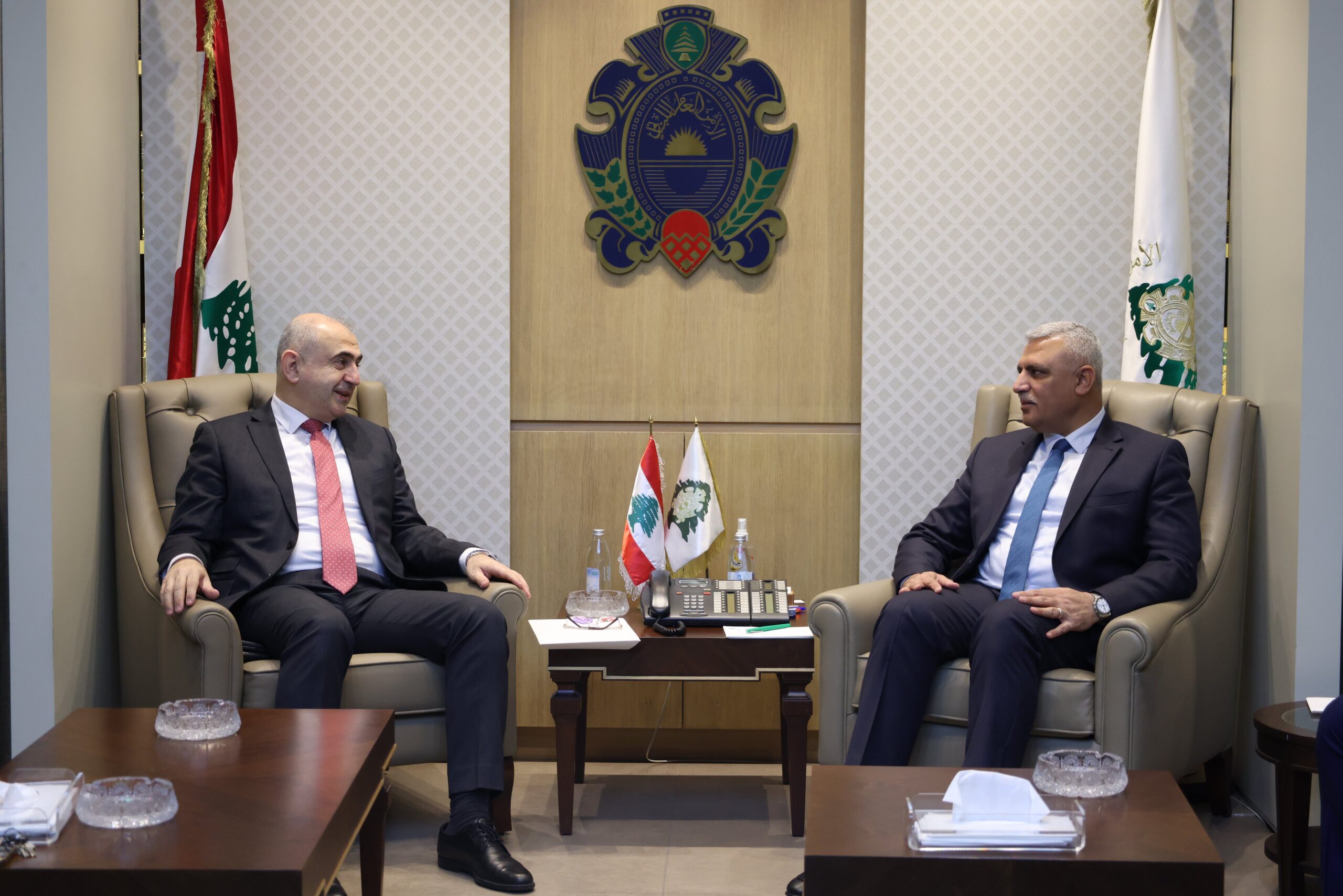 اللواء شقير يستقبل الوراق ورئيس الجامعة اللبنانية