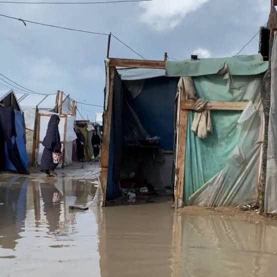 صورة …. غرق مخيمات النزوح…