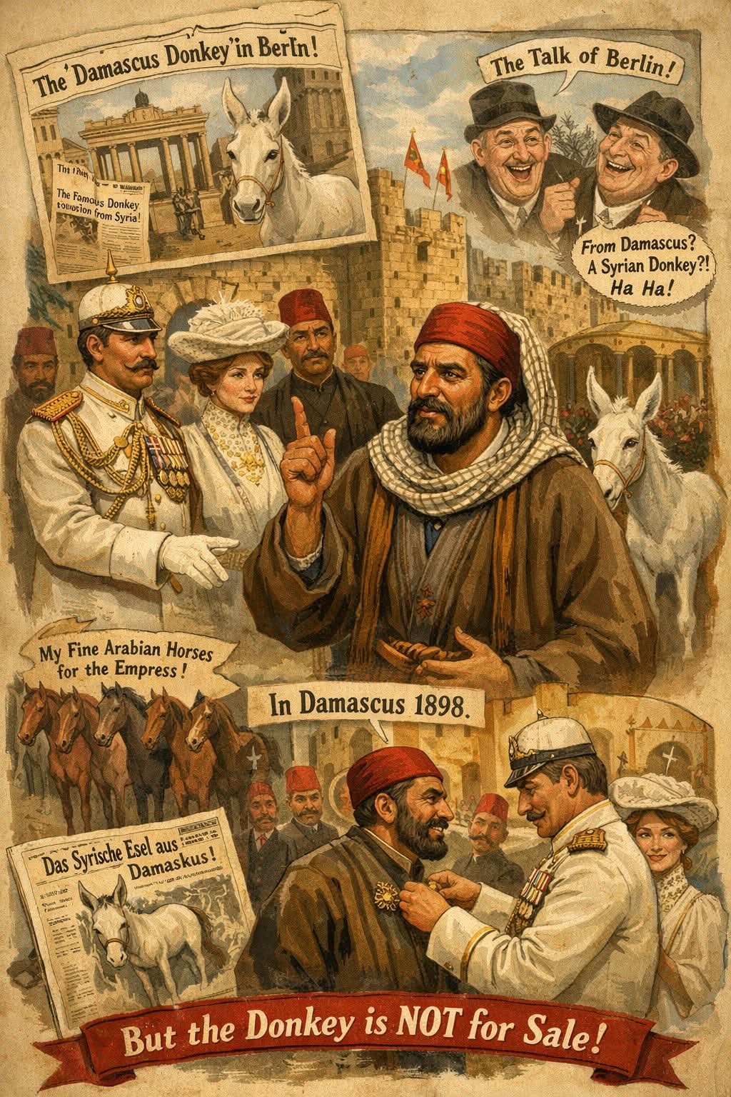 قصة الحمار الشامي…