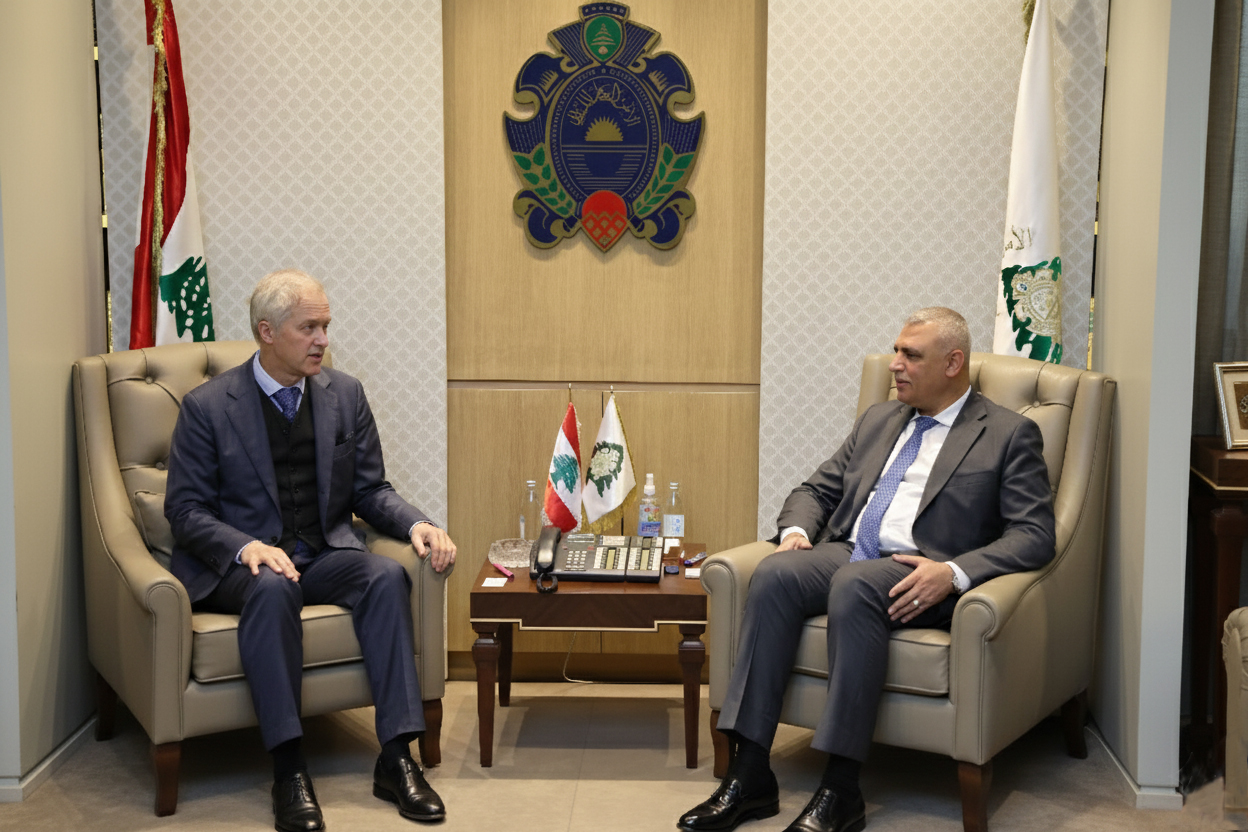 المدير العام للأمن العام اللواء شقير يستقبل السفير البلجيكي