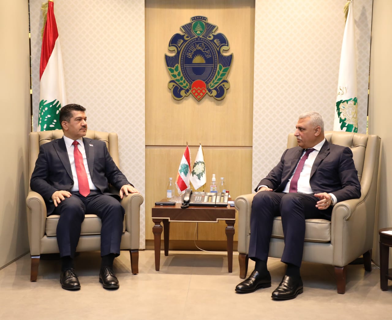 ‏اللواء شقير يستقبل مدير مكتب رئيس الوزراء العراقي