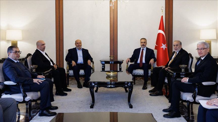 وفد من حماس يلتقي وزير الخارجية التركي فيدان