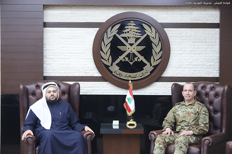 قائد الجيش يستقبل وزير الدولة القطري