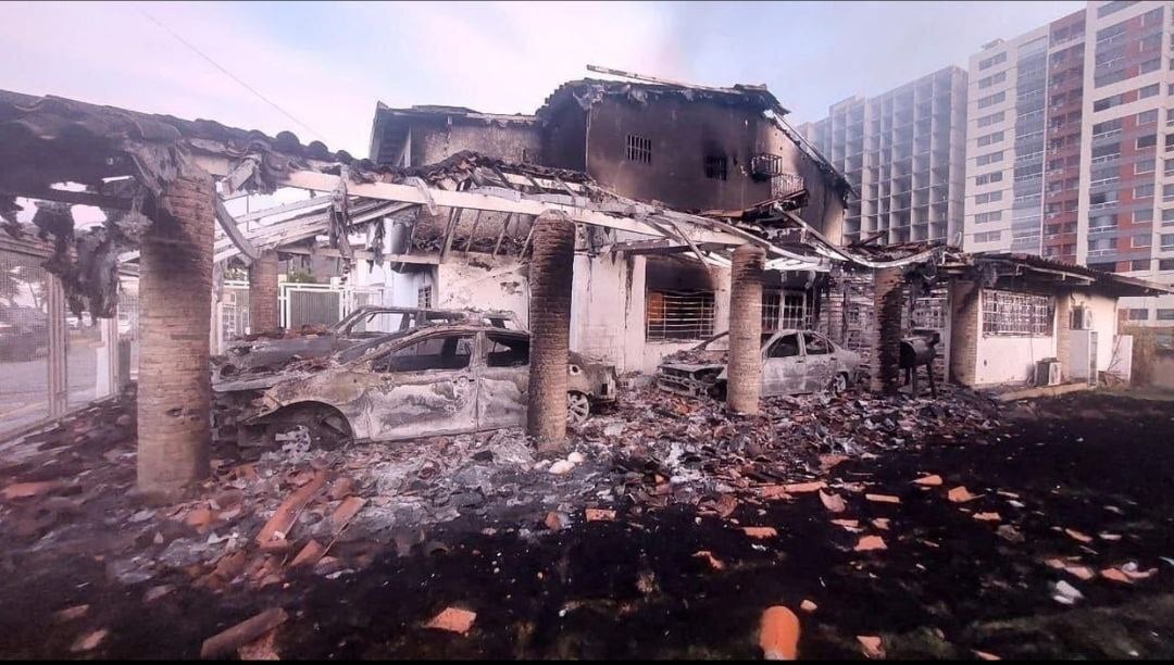 الدمار في مقر الرئيس مادورو يفوق الوصف!