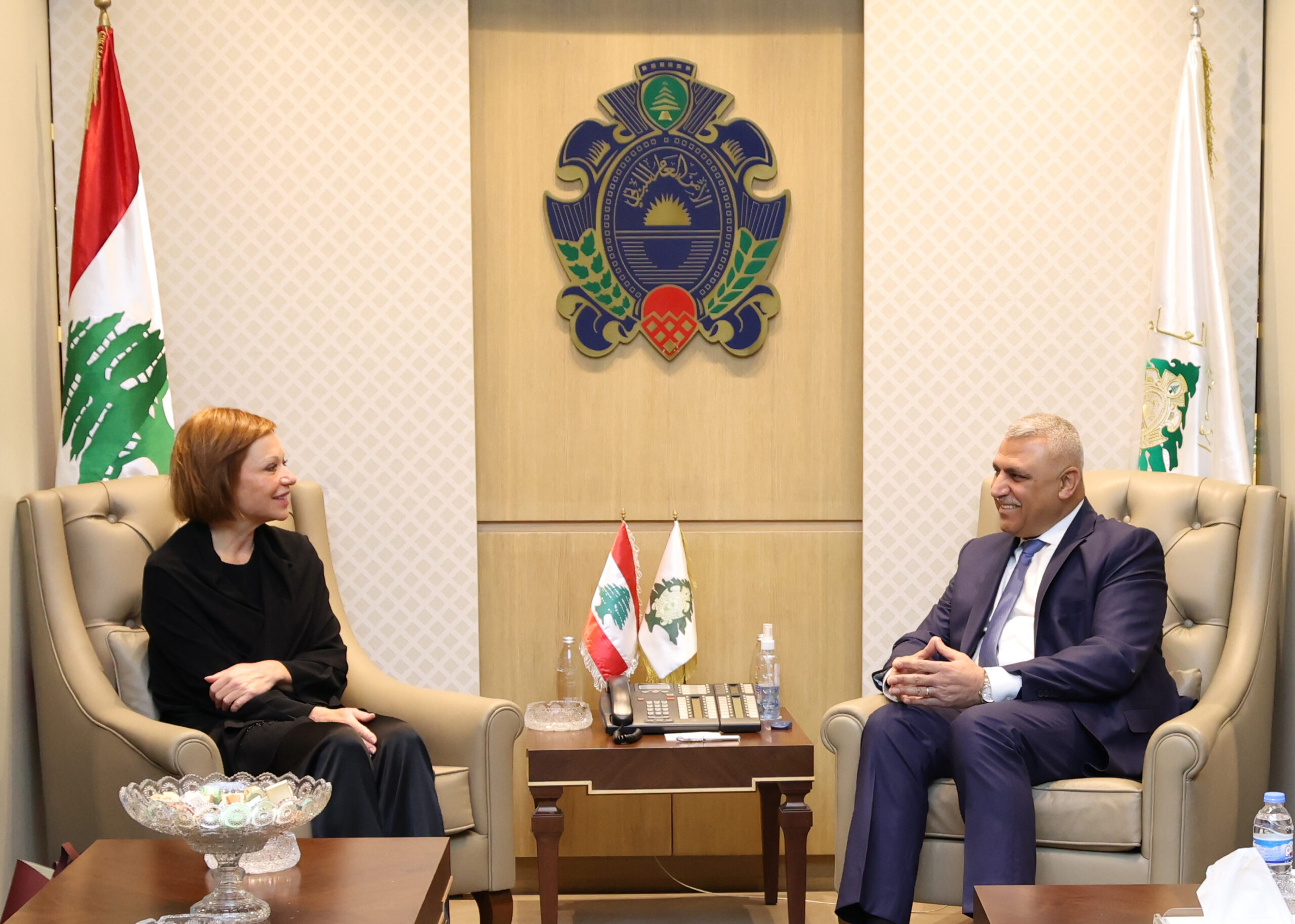 اللواء شقير يستقبل منسق الأمم المتحدة