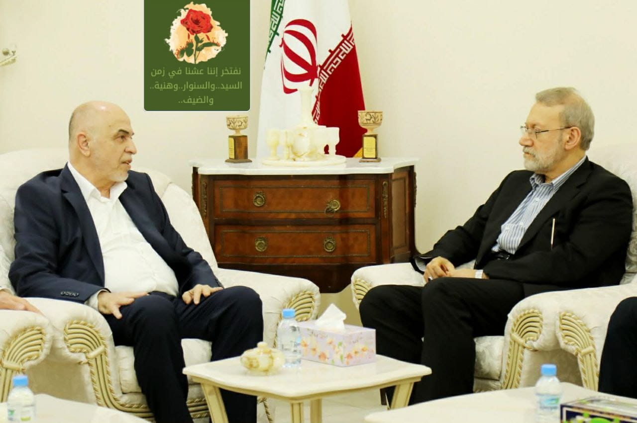 درويش ولاريجاني يبحثان تطورات غزة والمنطقة