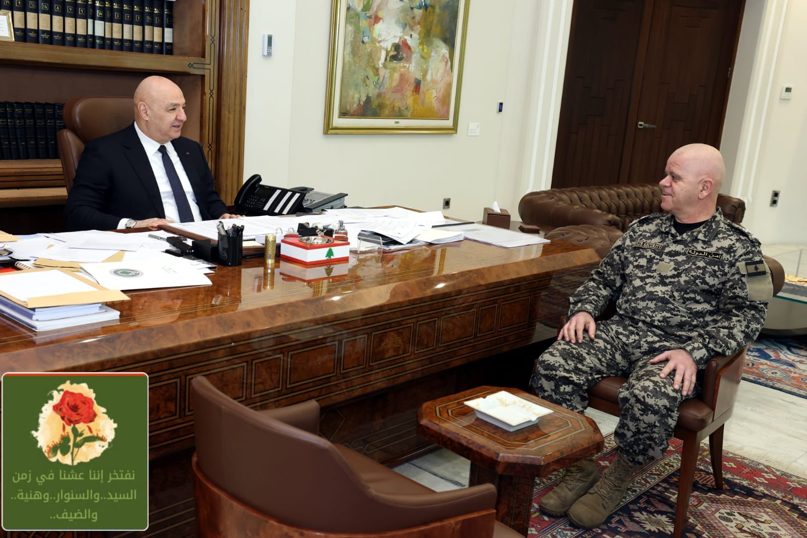 الرئيس عون يستقبل المدير العام لأمن الدولة ورئيس وكالة الاتحاد الاوروبي