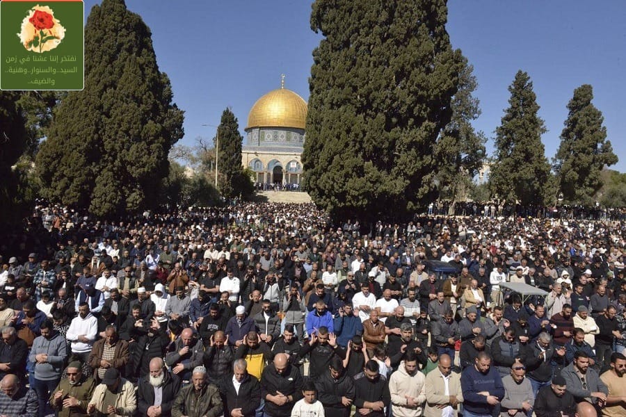 80 ألف مصل أدوا صلاة الجمعة رغم أنف العدو!