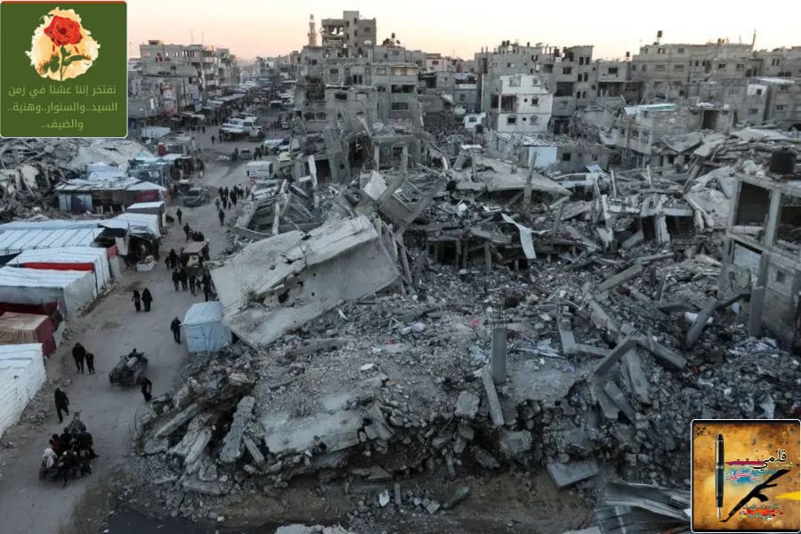 غارات ونسف منازل في خان يونس وحي التفاح