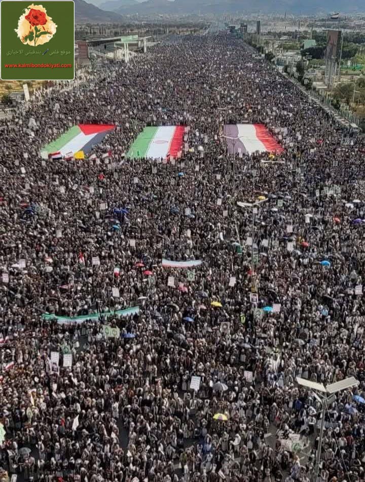 مسيرات في اليمن “يوم الفرقان” داعمة لإيران
