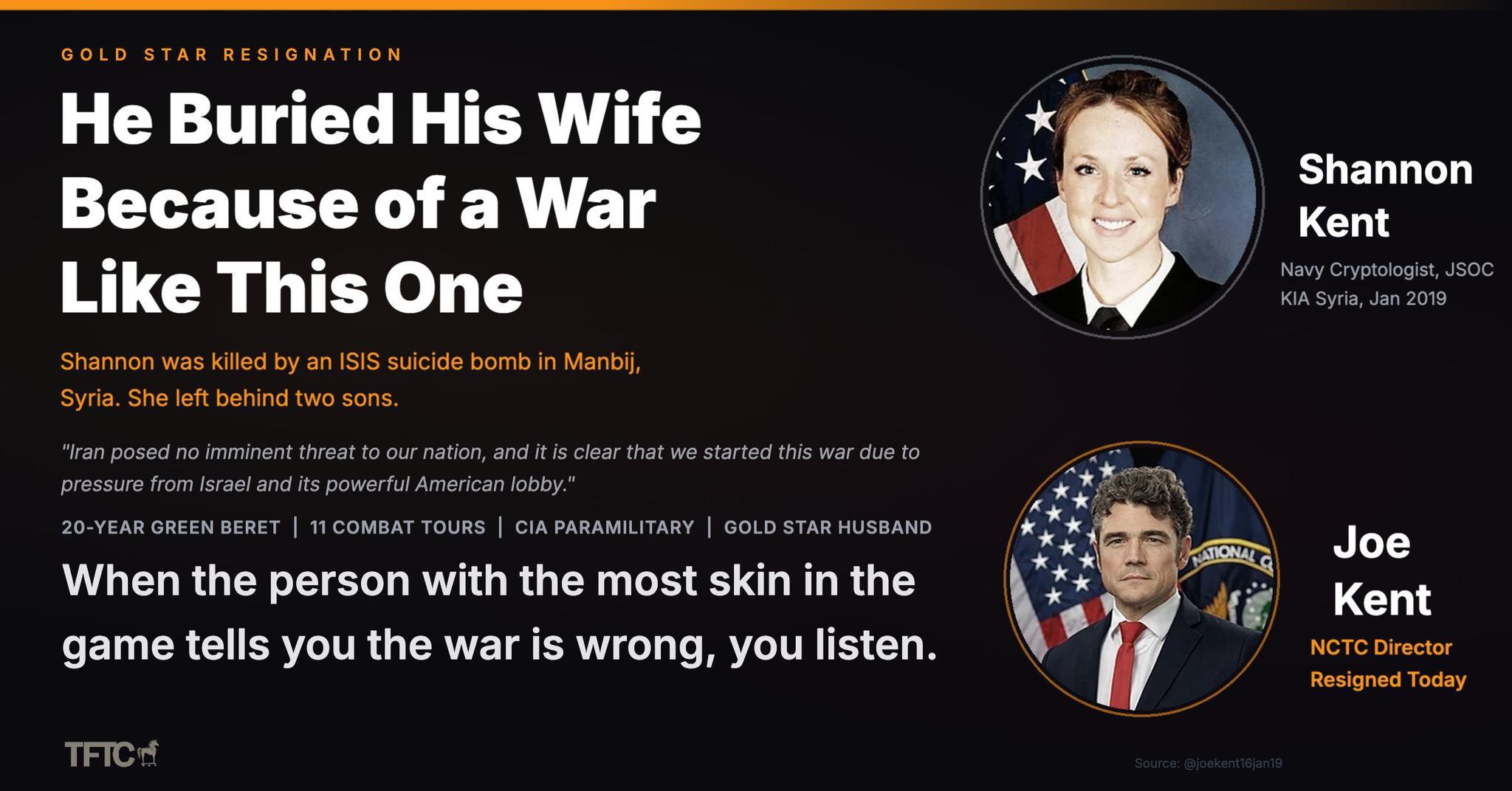 لماذا استقال مدير المركز الوطني لمكافحة الإرهـاب “جوزيف كنت”وما علاقة زوجته؟