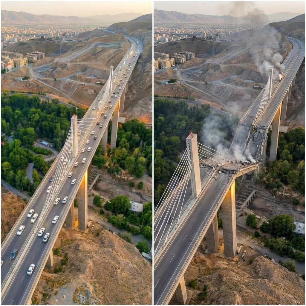 ترامب يتفاخر بتدمير أكبر الجسور في إيران