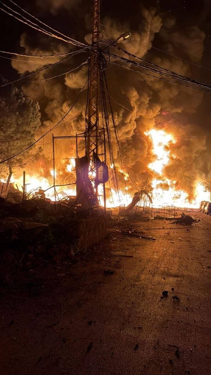 غارات على النبطية وقراها المحيطة واستهداف محطة الكهرباء في جبشيت جنوب الصمود