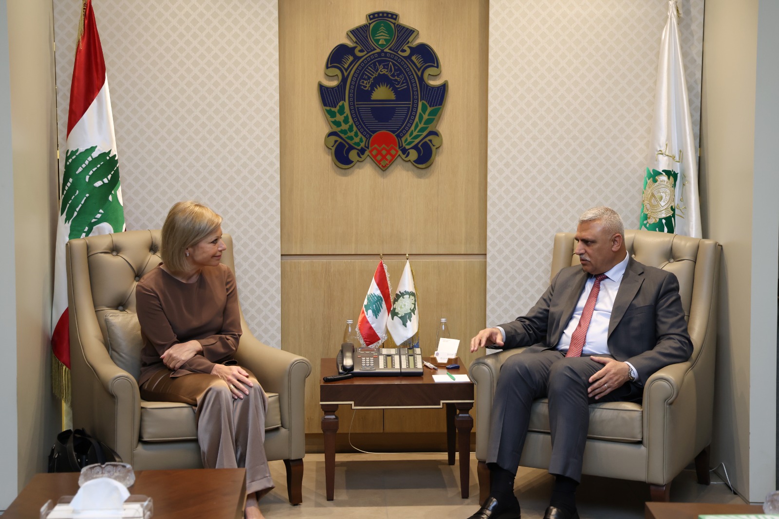 اللواء شقير يستقبل منسقة الأمم المتحدة لشؤون لبنان