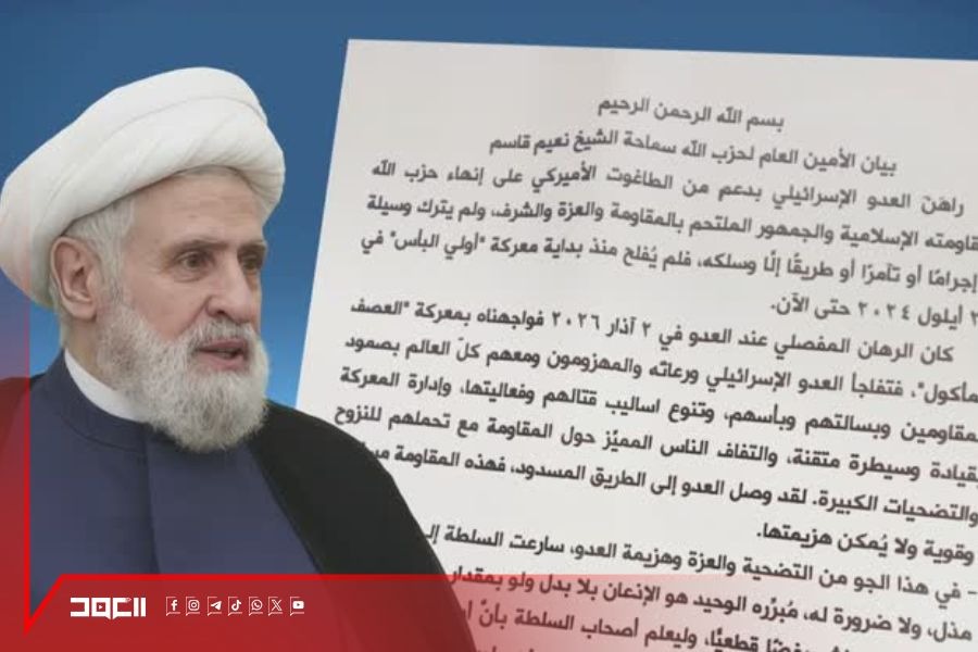 الأمين العام الشيخ قاسم:سجلوا! سنحرر كل شبر من أرضنا المحتلة