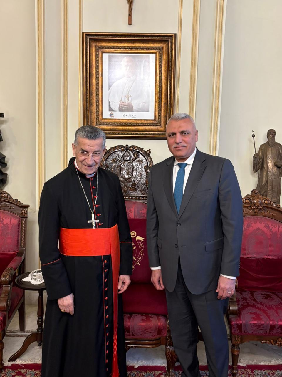 اللواء حسن شقير يزور بكركي