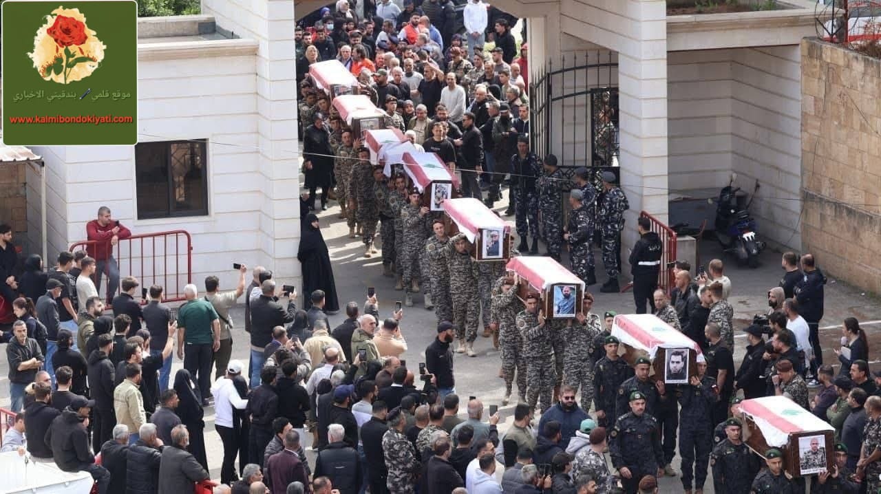 تشييع مهيب لشهداء أمن الدولة ..استهداف المقرات الرسمية جريمة من جرائم العدو