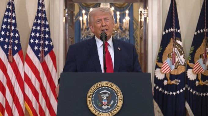 خطاب الفجر لترامب التهديدي:سنعيد إيران الى العصر الحجري!!ونستمر بعملية “الغضب الملحمي”