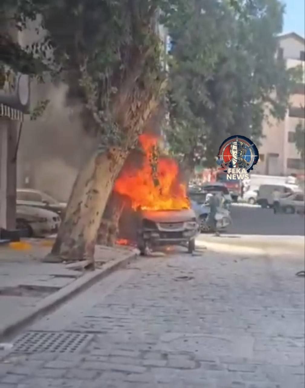 إنفجار في دمشق قرب فندق ماكرون