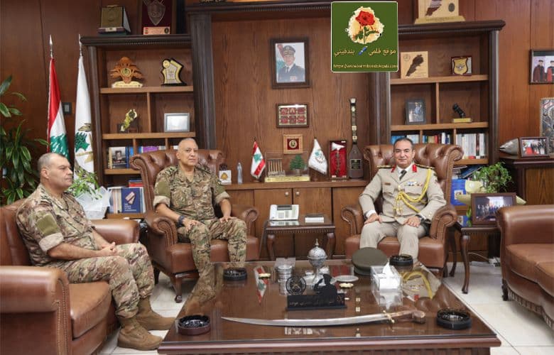 اللواء عوده يستقبل ملحق الدفاع المصري