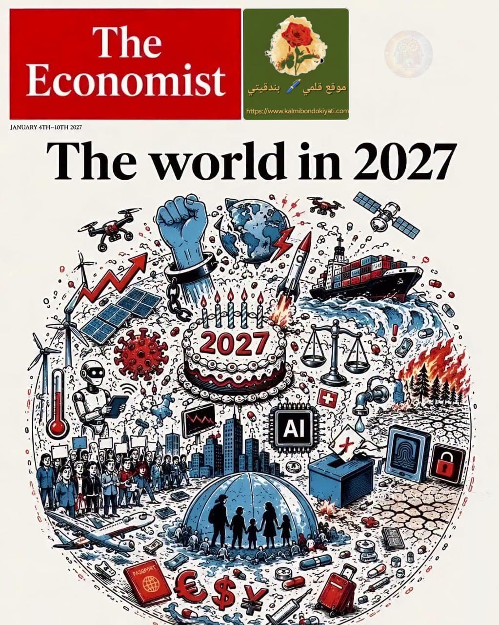 ​الآلة والبيئة والخوف.. ما الذي يخبرنا به غلاف(The Economist)2027?
